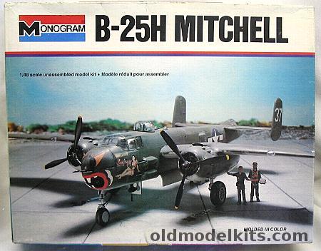 Monogram 1/48 B-25H Mitchell Medium Bomber with Diorama Sheet, 5500 plastic model kit